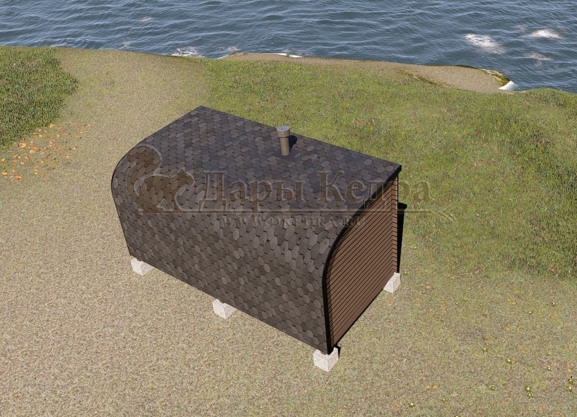 Баня «Парус» из кедра 5х2,2 м