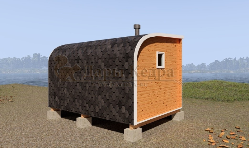 Баня «Парус» из кедра 4х2,2 м